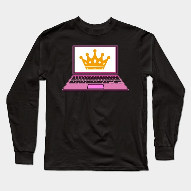 Programming Coding Girl Queen Long Sleeve T-Shirt by Shirtbubble